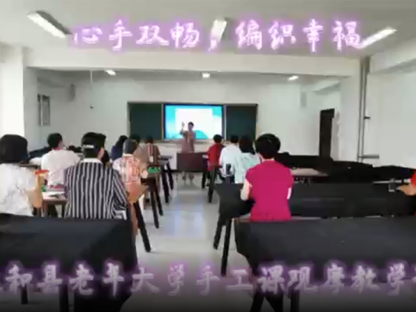 太和县老年大学手工课观摩教学纪实